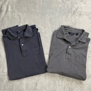 Lincs Golf Polo Shirt XL Men’s David Chu Peruvian Cotton Stripe Set Of 2